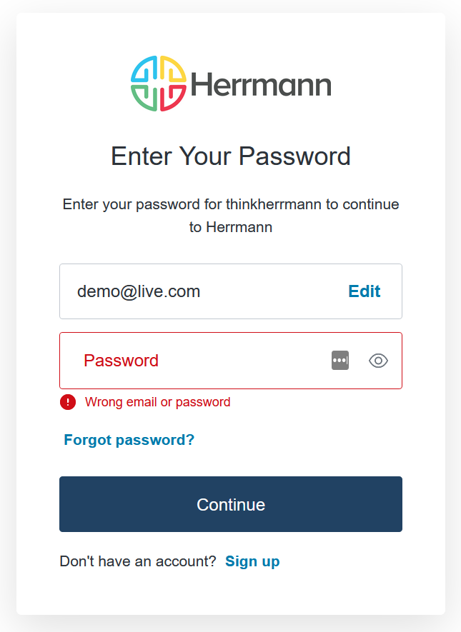 Forgot password, Can't log in